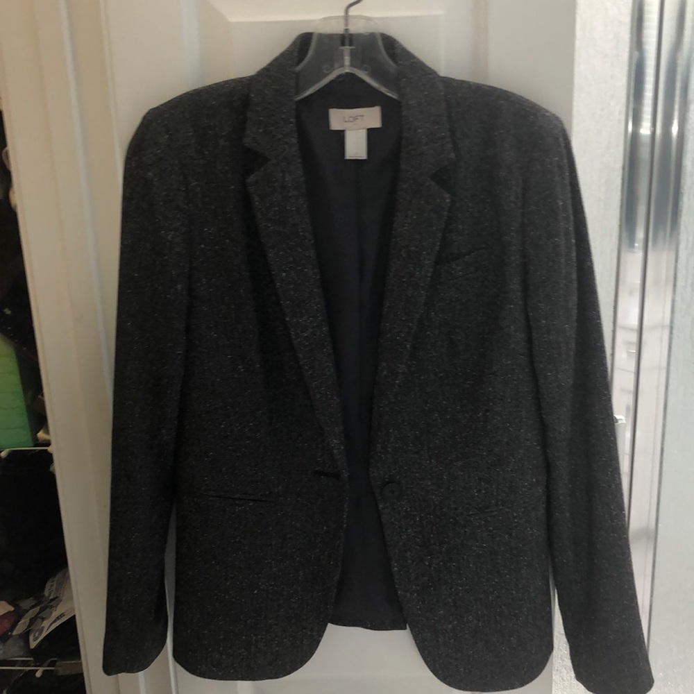 LOFT Gray Size 0 Women’s Suit Jacket